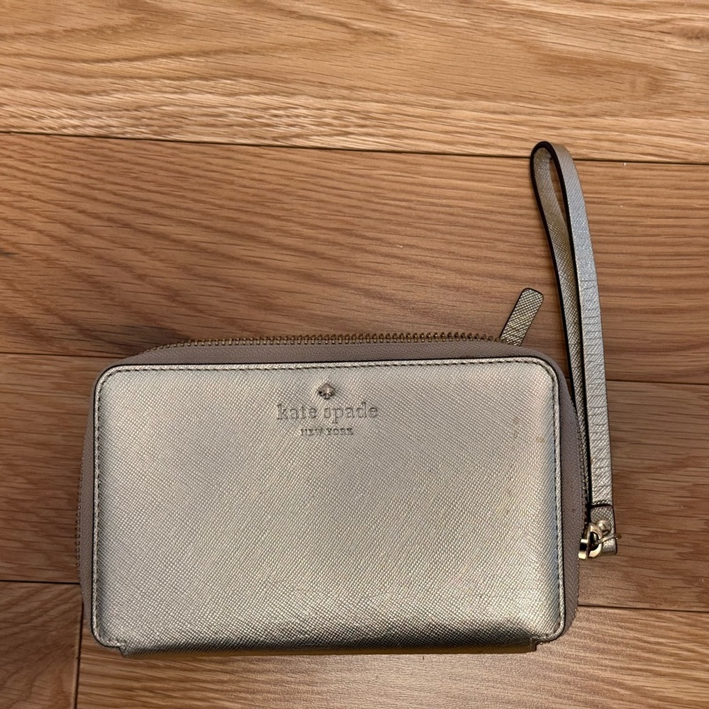 Kate Spade Gold Wristlet